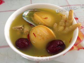 藏红花鲍鱼鸡汤的做法