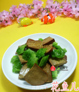 苦瓜炒素火腿的做法
