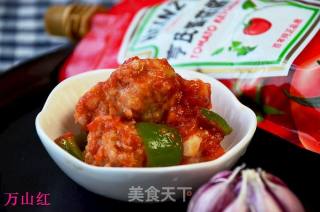 茄汁海鲜丸子