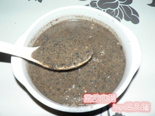 核桃黑芝麻糊的做法