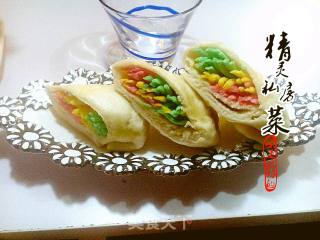 精灵彩丝卷面粉的做法