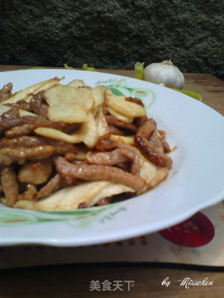 茭白炒肉丝的做法