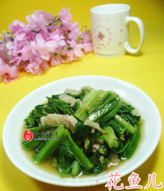 猪肉炒油麦菜的做法