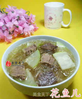 牛肉蒲瓜粉丝汤的做法