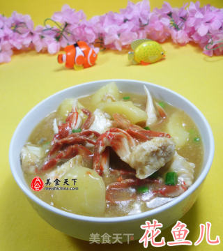 花蟹土豆羹的做法