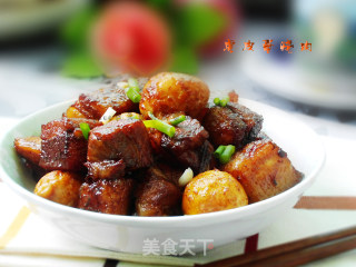 虎皮蛋烧肉的做法