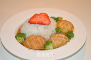 鲍鱼捞饭的做法