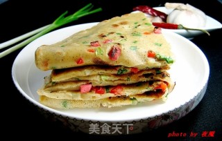 黑椒蔬菜鸡蛋饼的做法