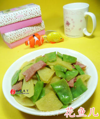 培根扁豆炒土豆的做法