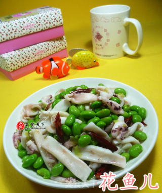 毛豆炒鱿鱼的做法