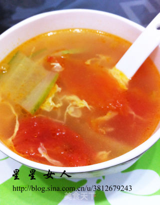 三色清暑汤—番茄黄瓜鸡蛋汤的做法