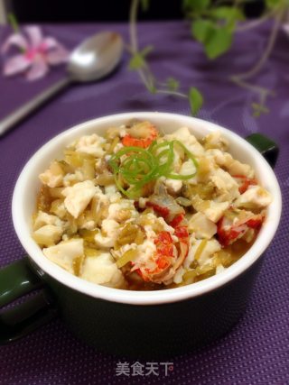 雪菜豆腐虾仁的做法
