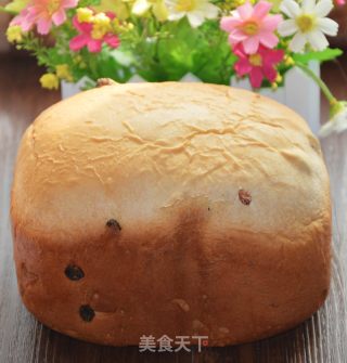 葡萄干枸杞吐司的做法