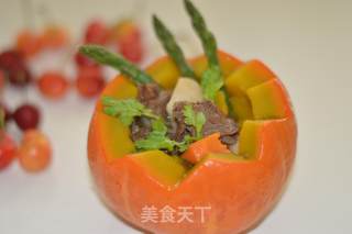 牛肉南瓜盅的做法