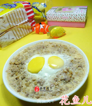 鸡蛋杏鲍菇蒸肉末的做法