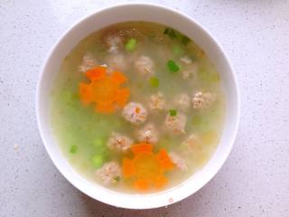 青豆肉丸汤的做法