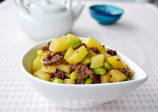 豆香牛肉丁的做法