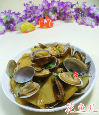 土豆炒花蛤的做法