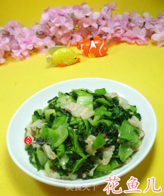 五花肉炒手捏菜的做法