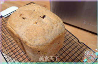 葡萄干乡村吐司-面包机版欧包的做法