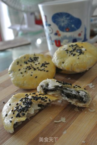 黑芝麻酥饼的做法