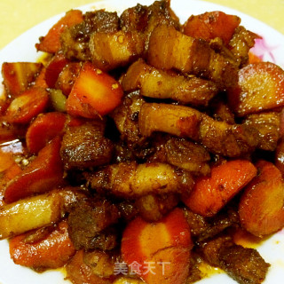 胡萝卜烧肉的做法
