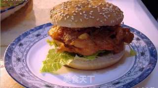 烧烤味鸡腿汉堡的做法