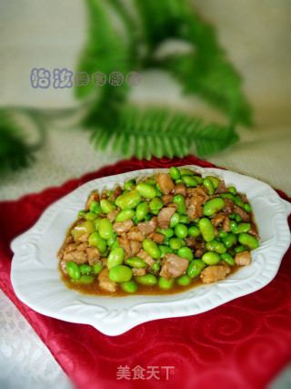 营养下饭菜-【毛豆炒肉】的做法