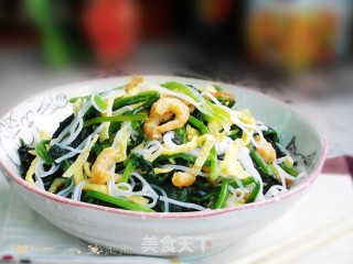 三彩菠菜的做法