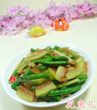 五花肉梅豆炒西瓜皮的做法