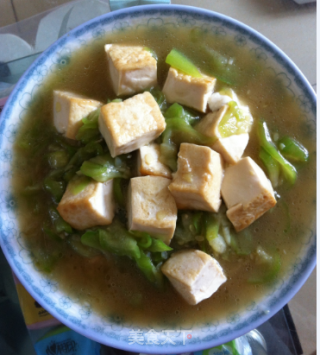 水瓜滚豆腐的做法