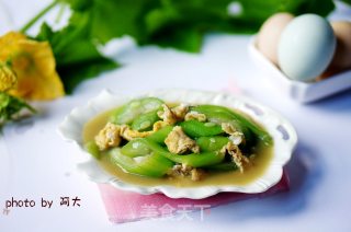 丝瓜炒鸡蛋的做法