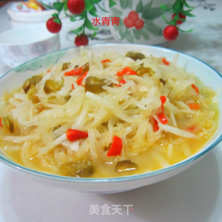 酸辣白萝卜丝的做法