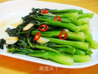 蒜末菜心的做法