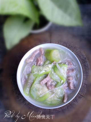 丝瓜肉丝米粉汤的做法