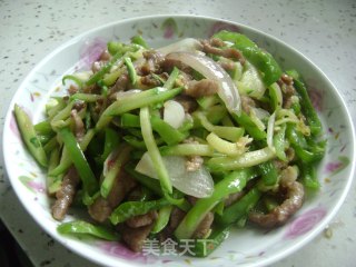 家常蔬菜炒肉丝的做法