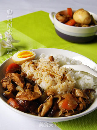 香菇鸡肉饭的做法