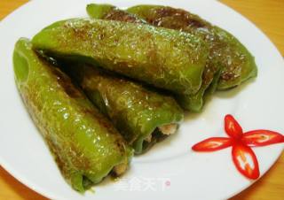 酿肉版虎皮青椒的做法