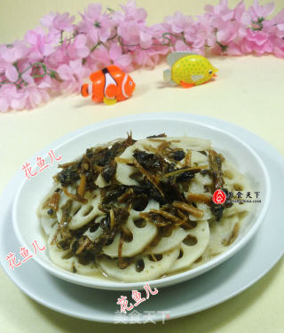 梅干菜炒莲藕的做法