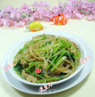 香芹面筋炒粉丝的做法