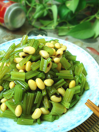 胡芹黄豆的做法
