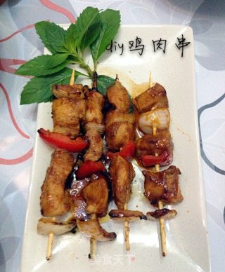 diy的鸡肉串的做法