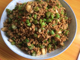 豆角肉末的做法