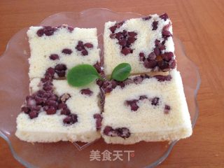 红豆戚风的做法