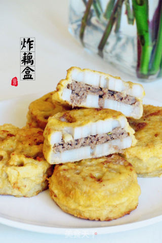 炸藕盒的做法