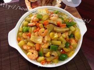 【咖喱土豆虾仁】----鲜美爽口的做法