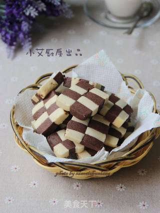 棋格饼干的做法