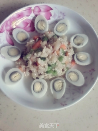花朵蛋炒饭的做法