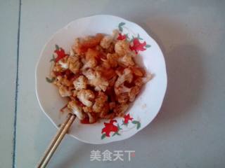 番茄炒花菜的做法