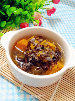 冰湖野米南瓜粥的做法